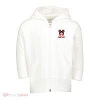 Polka Dot Messy Bun International Dots Day Teacher Happy Dot Day Gift Toddler Zip Fleece Hoodie thumb 0