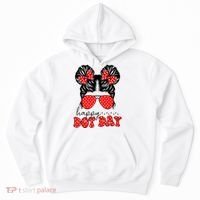 Polka Dot Messy Bun International Dots Day Teacher Happy Dot Day Gift Hoodie thumb 0