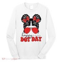 Polka Dot Messy Bun International Dots Day Teacher Happy Dot Day Gift Long Sleeve Shirt thumb 0