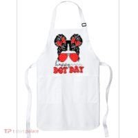 Polka Dot Messy Bun International Dots Day Teacher Happy Dot Day Gift Apron thumb 0