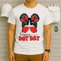 Polka Dot Messy Bun International Dots Day Teacher Happy Dot Day Gift T-Shirt thumb 6
