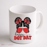 Polka Dot Messy Bun International Dots Day Teacher Happy Dot Day Gift Coffee Mug thumb 1