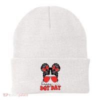 Polka Dot Messy Bun International Dots Day Teacher Happy Dot Day Gift Beanie thumb 0