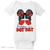 Polka Dot Messy Bun International Dots Day Teacher Happy Dot Day Gift Baby Bodysuit thumb 0