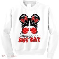 Polka Dot Messy Bun International Dots Day Teacher Happy Dot Day Gift Kids Sweatshirt thumb 0