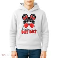 Polka Dot Messy Bun International Dots Day Teacher Happy Dot Day Gift Kids Hoodie thumb 4