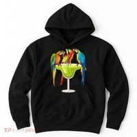 Parrots Drinking Margarita On Summer Vacation Birds Tee Gift Hoodie thumb 0