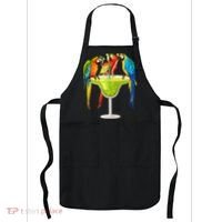 Parrots Drinking Margarita On Summer Vacation Birds Tee Gift Apron thumb 0