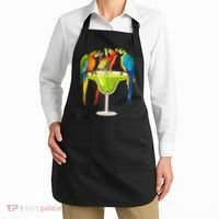 Parrots Drinking Margarita On Summer Vacation Birds Tee Gift Apron thumb 2
