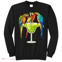 Parrots Drinking Margarita On Summer Vacation Birds Tee Gift Sweatshirt thumb 0