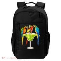 Parrots Drinking Margarita On Summer Vacation Birds Tee Gift Backpack thumb 0