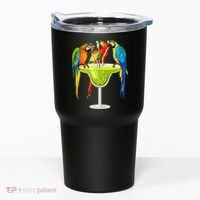 Parrots Drinking Margarita On Summer Vacation Birds Tee Gift Tumbler thumb 0