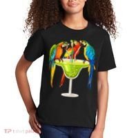 Parrots Drinking Margarita On Summer Vacation Birds Tee Gift Kids T-Shirt thumb 2