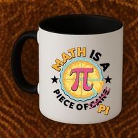 Pi Day Math Is A Piece Of Pi 3 14 Pie Slices Coffee Mug thumb 2