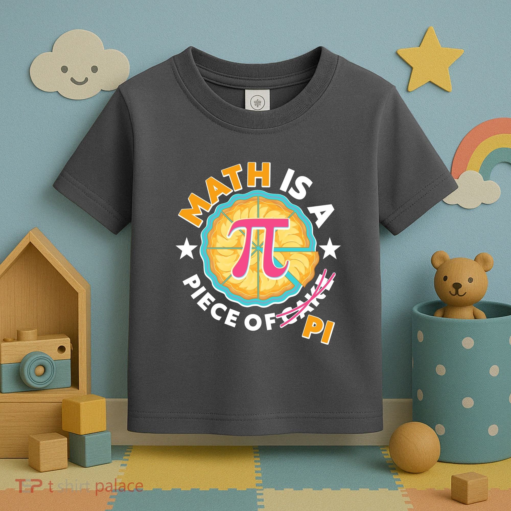 Pi Day Math Is A Piece Of Pi 3 14 Pie Slices Toddler T-Shirt