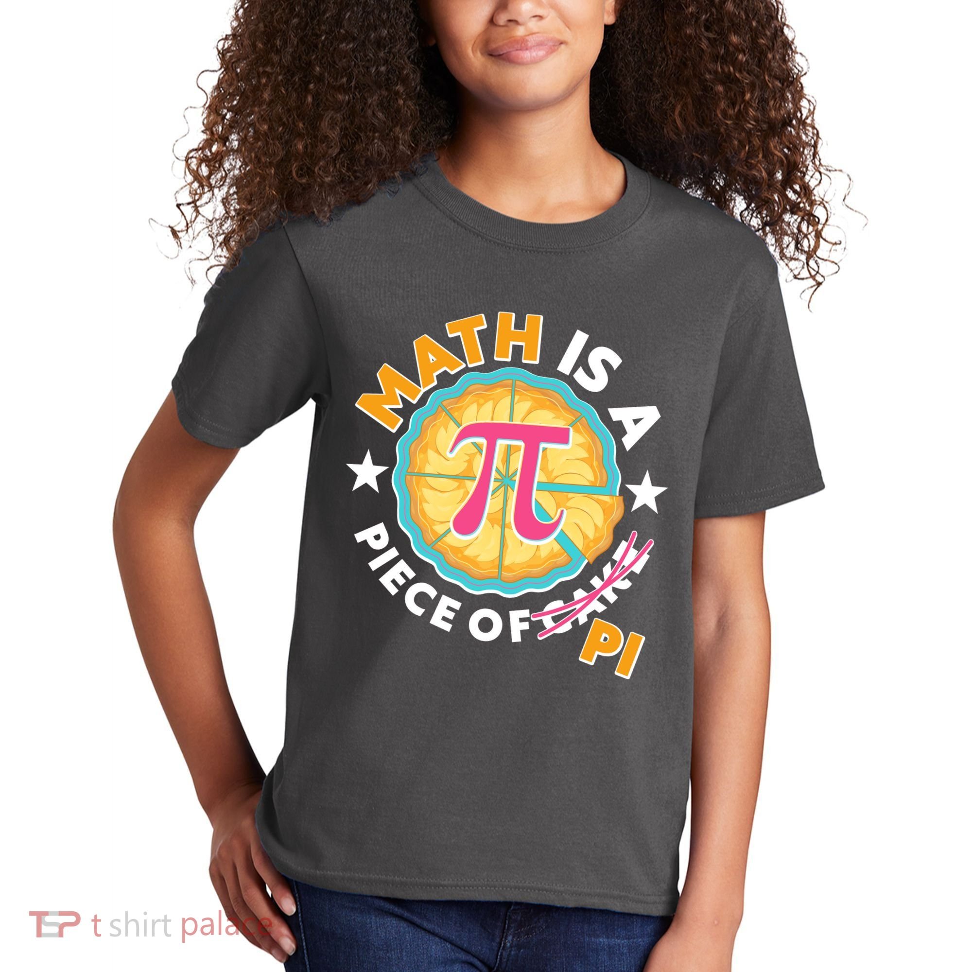Pi Day Math Is A Piece Of Pi 3 14 Pie Slices Kids T-Shirt