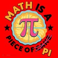Pi Day Math Is A Piece Of Pi 3 14 Pie Slices Santa Hat thumb 1