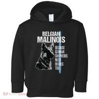 Police Dog Malinois Funny K9 Thin Blue Line Flag Toddler Hoodie thumb 0