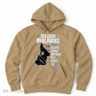 Police Dog Malinois Funny K9 Thin Blue Line Flag Hoodie