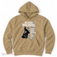 Police Dog Malinois Funny K9 Thin Blue Line Flag Hoodie thumb 0