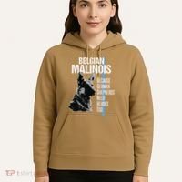Police Dog Malinois Funny K9 Thin Blue Line Flag Hoodie thumb 5