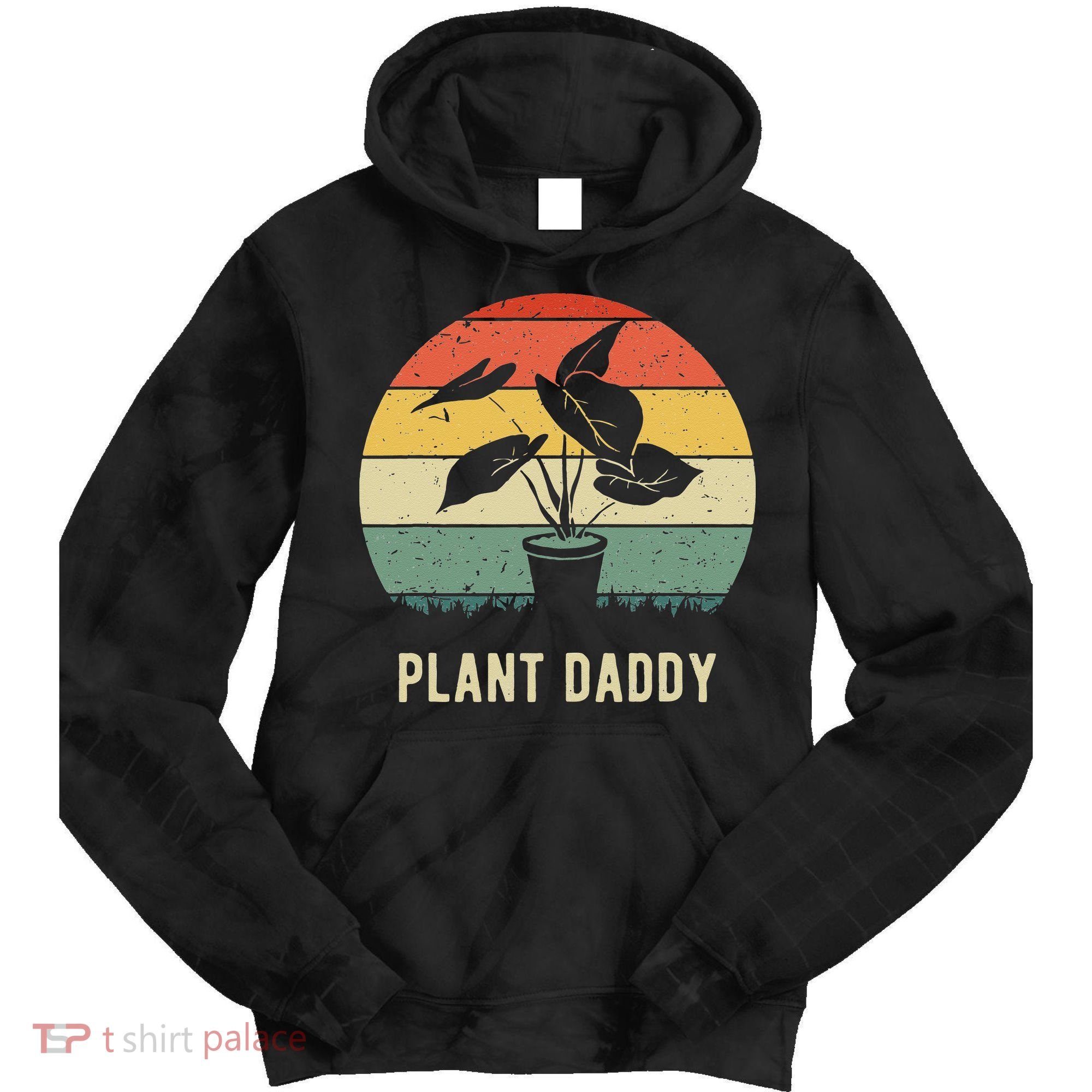 Plant Daddy Nature Botanical Gardener Plant Dad Gardening Tie Dye Hoodie