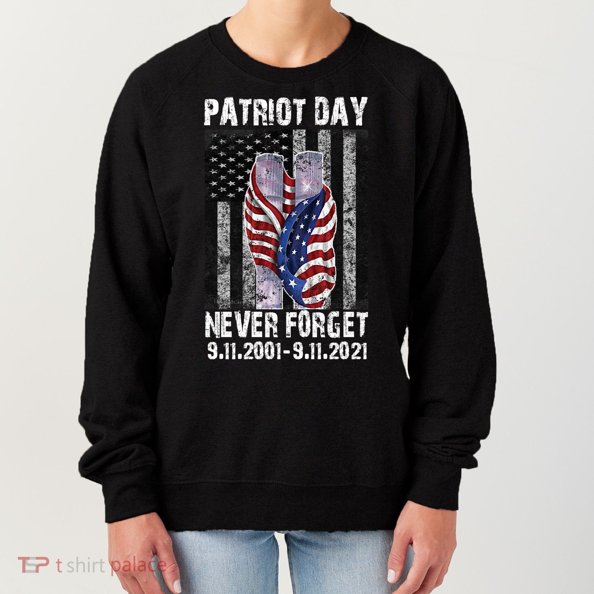 Patriot Day Never Forget 9/11 20th Anniversary Women's Sweatshirt
