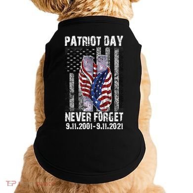 Patriot Day Never Forget 9/11 20th Anniversary Doggie Tank