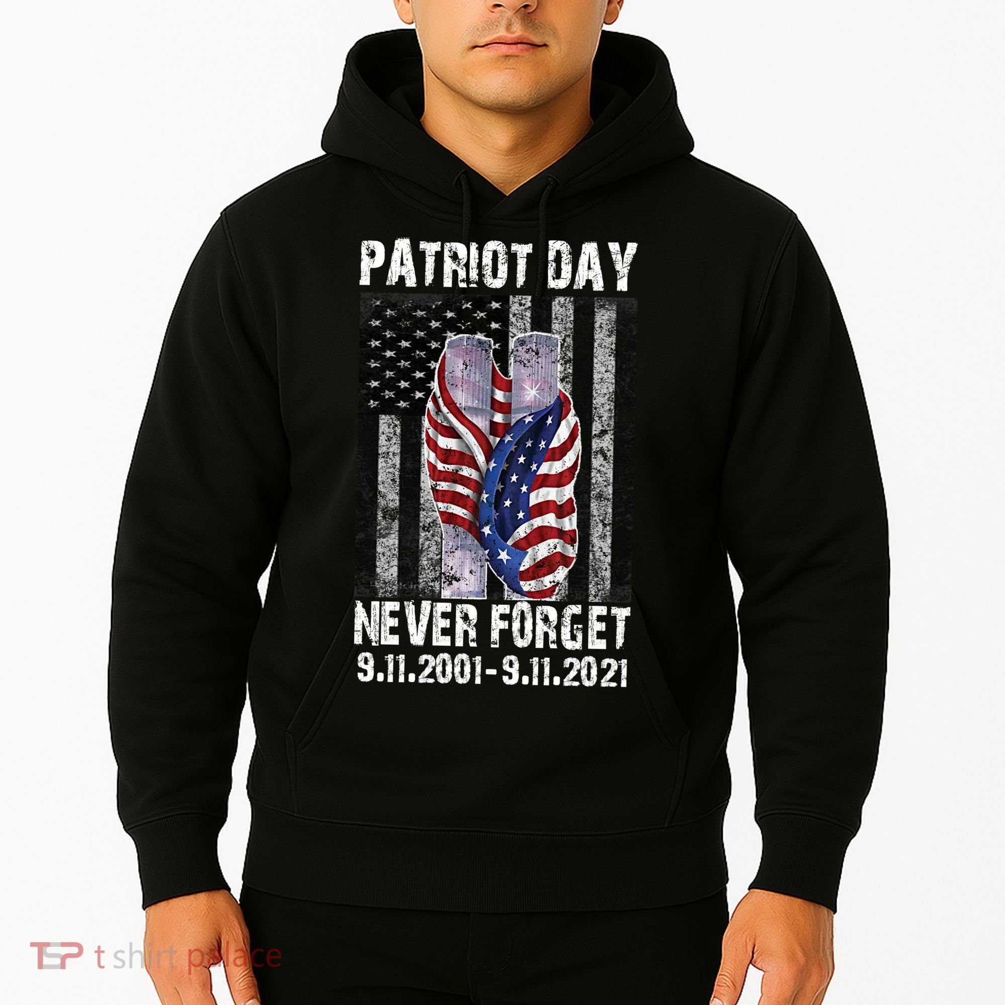 Patriot Day Never Forget 9/11 20th Anniversary Hoodie