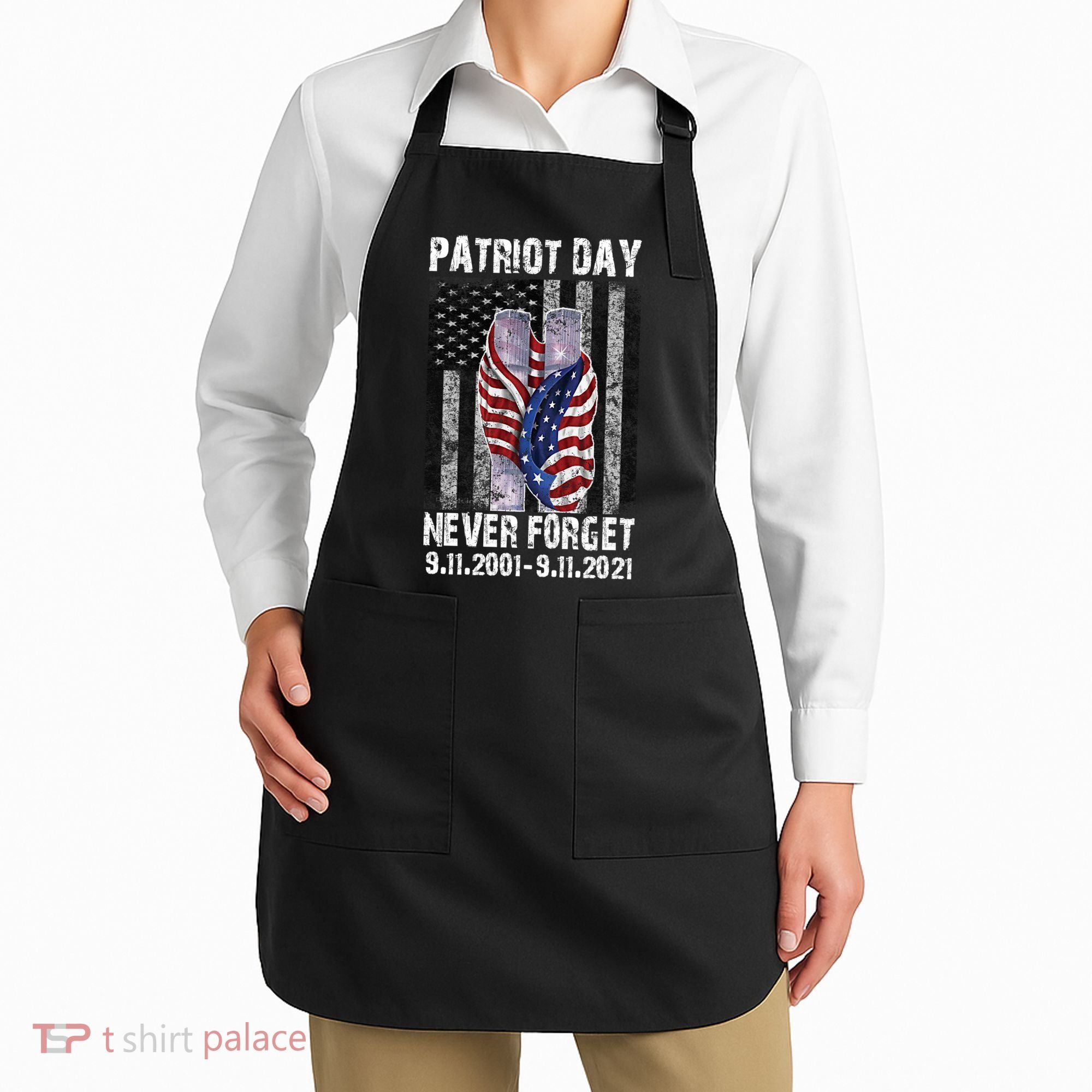 Patriot Day Never Forget 9/11 20th Anniversary Apron