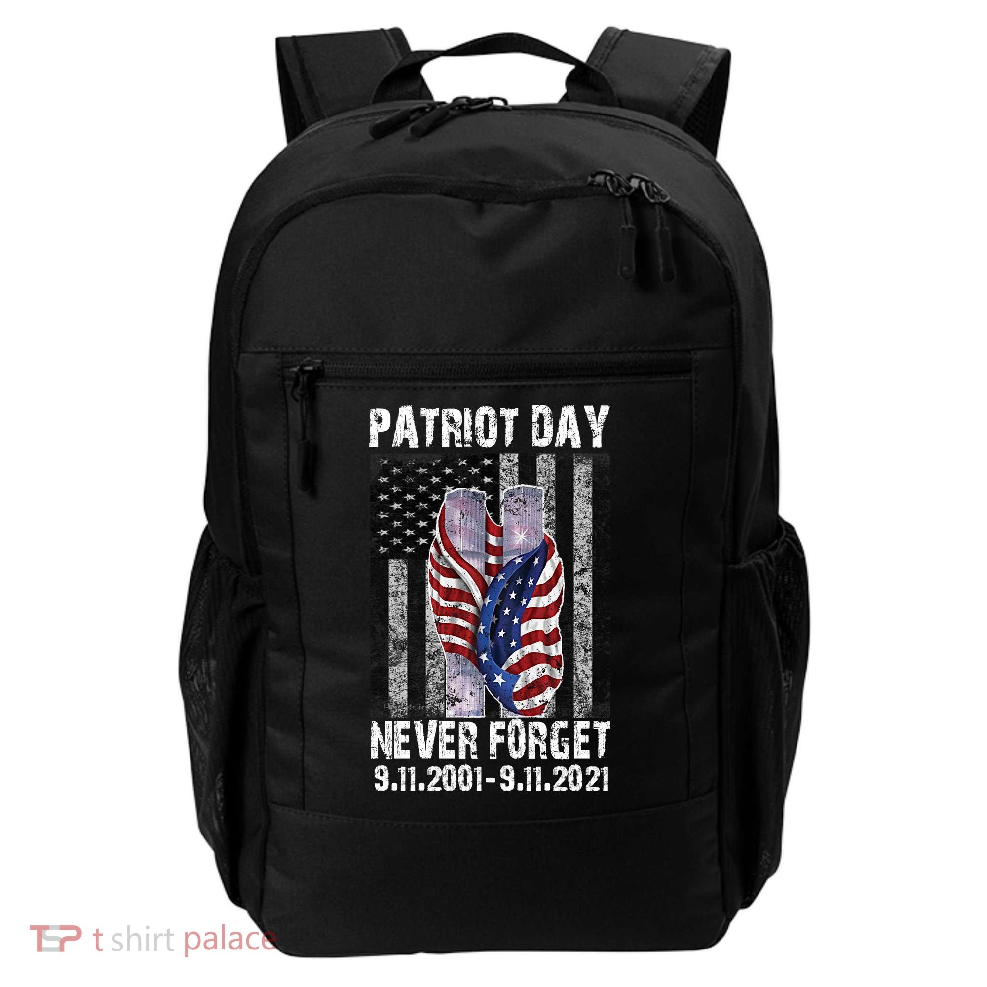 Patriot Day Never Forget 9/11 20th Anniversary Backpack