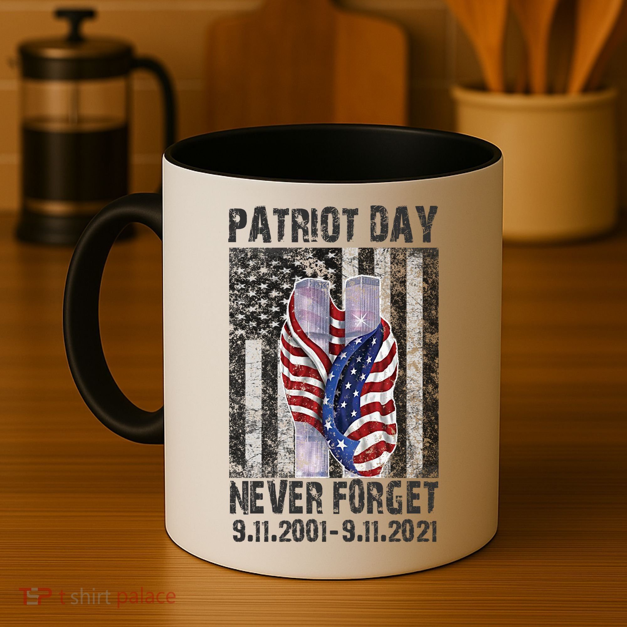 Patriot Day Never Forget 9/11 20th Anniversary Coffee Mug