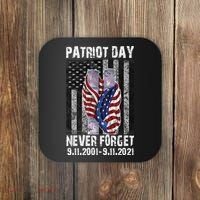 Patriot Day Never Forget 9/11 20th Anniversary Coaster thumb 0