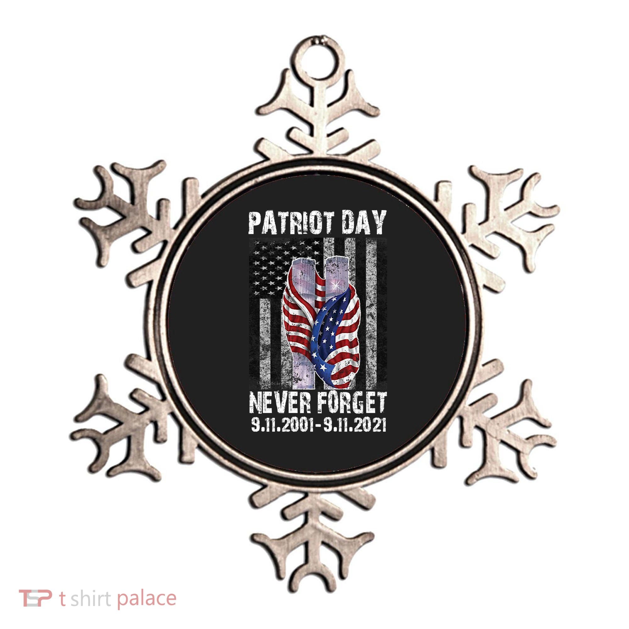 Patriot Day Never Forget 9/11 20th Anniversary Ornament