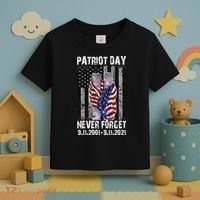 Patriot Day Never Forget 9/11 20th Anniversary Toddler T-Shirt thumb 3