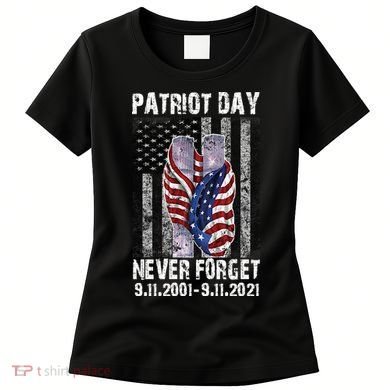 Patriot Day Never Forget 9/11 20th Anniversary Women's T-Shirt