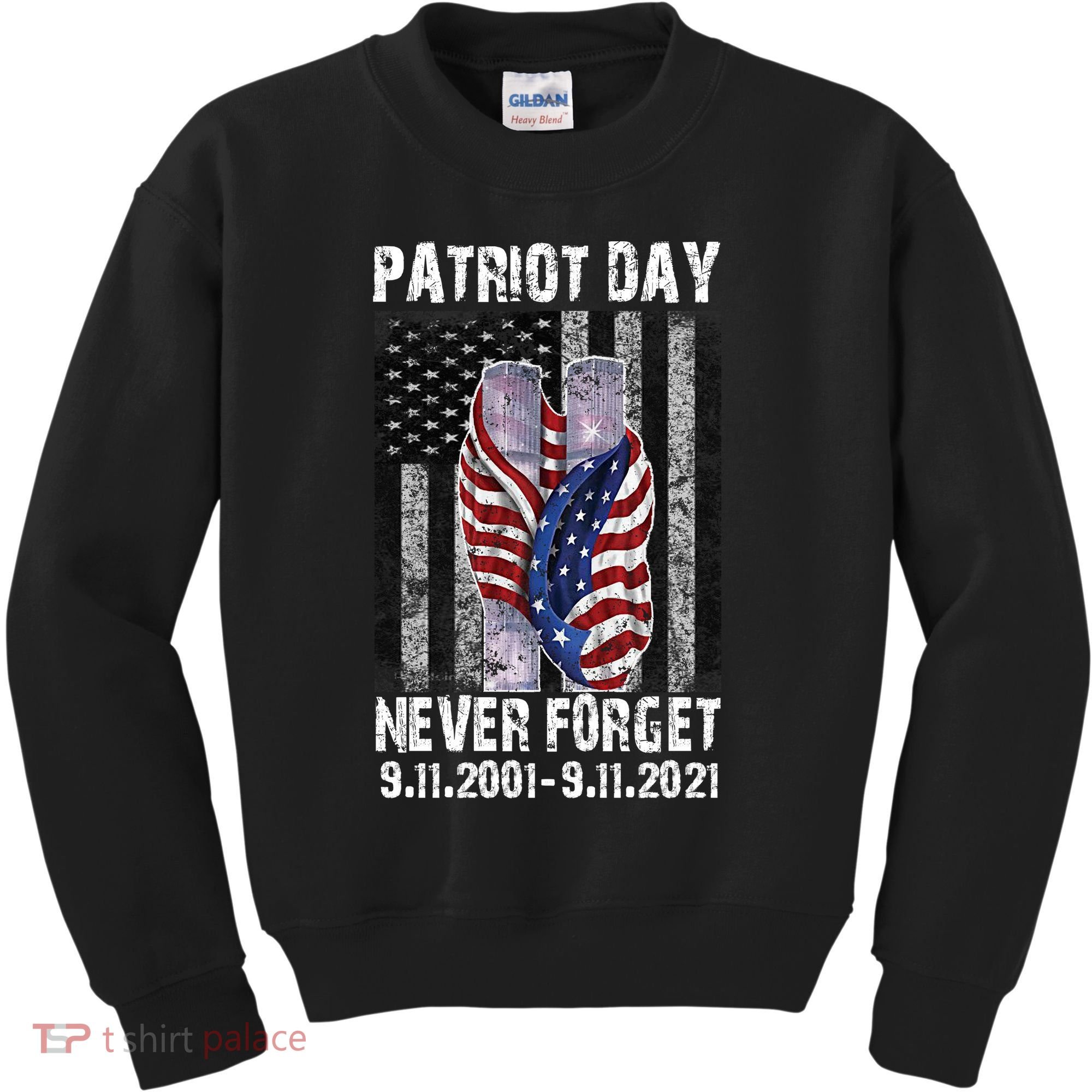 Patriot Day Never Forget 9/11 20th Anniversary Kids Sweatshirt