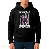 Patriot Day Never Forget 9/11 20th Anniversary Kids Hoodie thumb 4