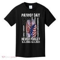 Patriot Day Never Forget 9/11 20th Anniversary Kids T-Shirt thumb 0