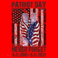 Patriot Day Never Forget 9/11 20th Anniversary Santa Hat thumb 1