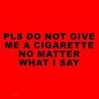 Please Do Not Give Me A Cigarette No Matter What I Say Funny Santa Hat thumb 1