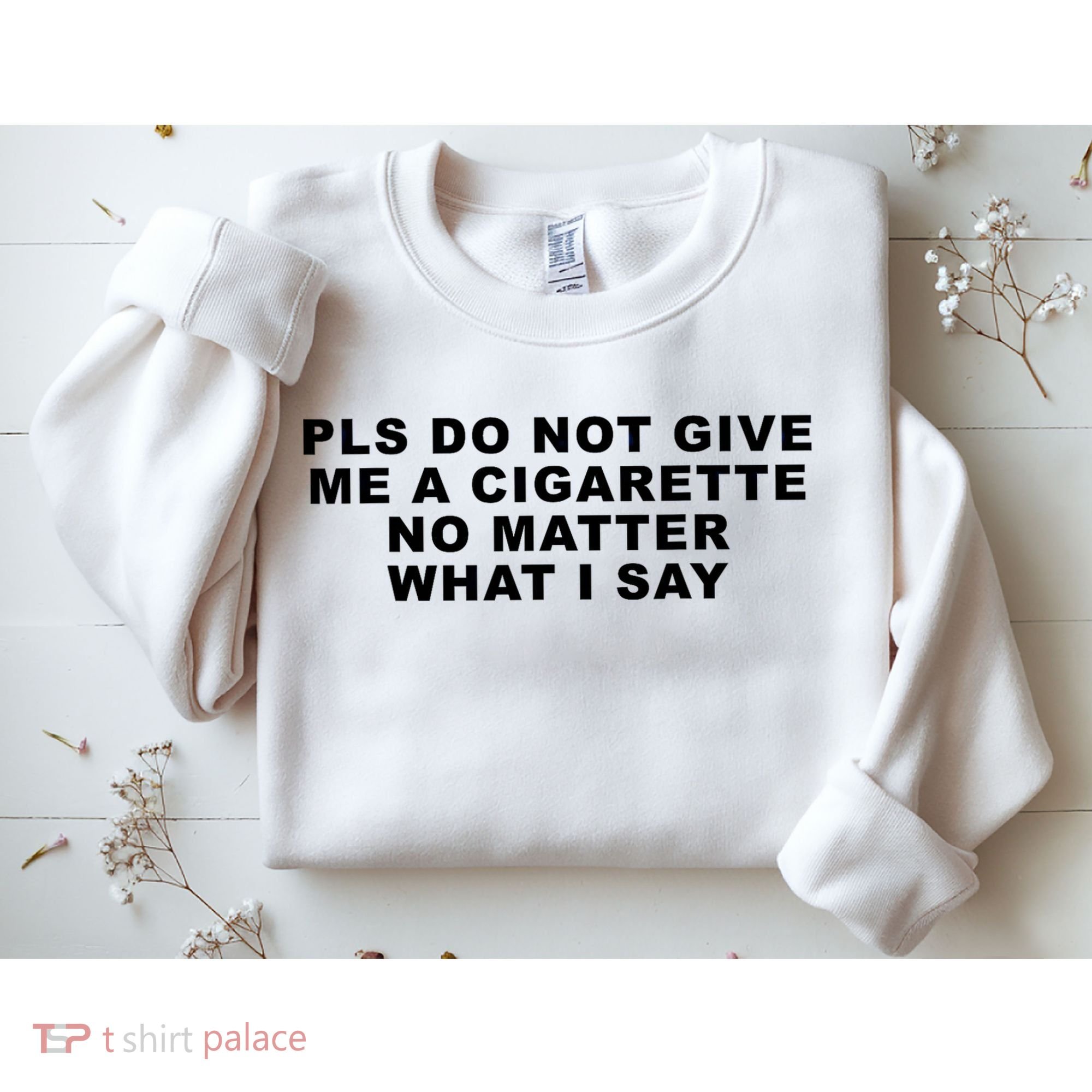 Please Do Not Give Me A Cigarette No Matter What I Say Funny Sweatshirt