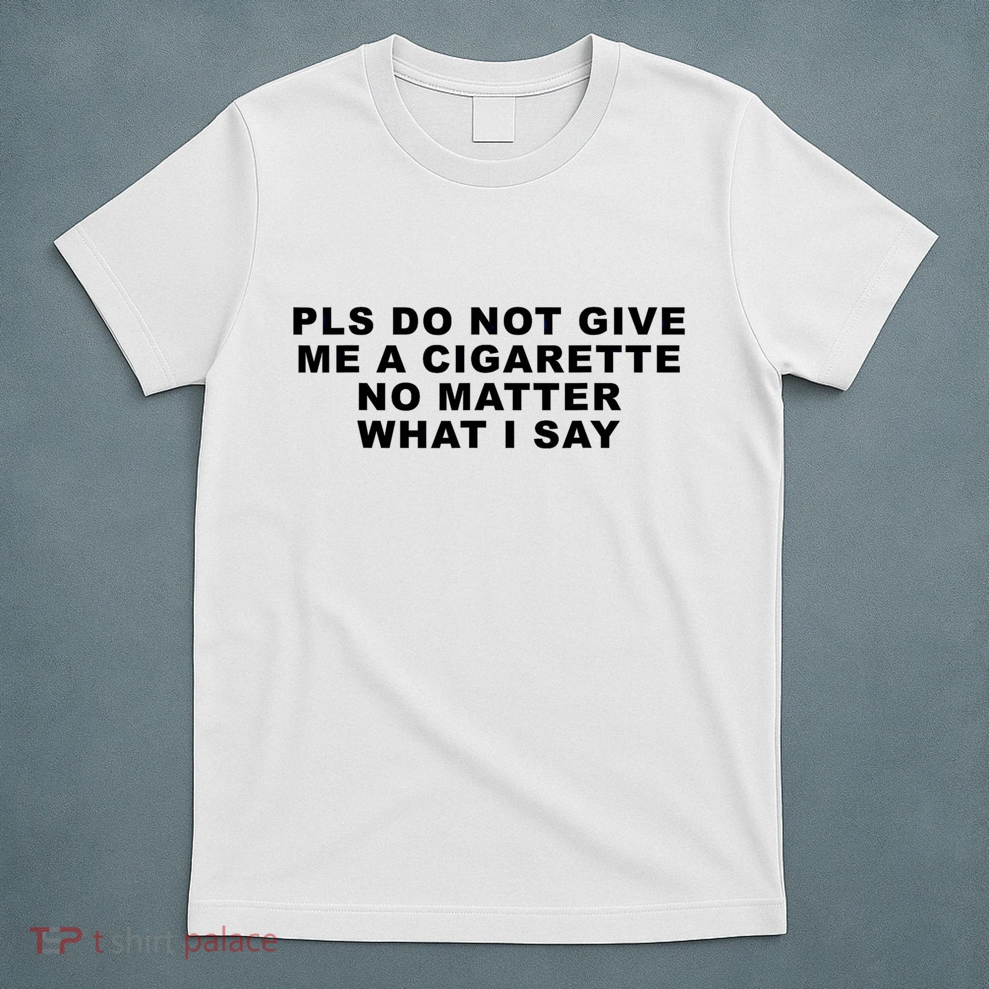 Please Do Not Give Me A Cigarette No Matter What I Say Funny T-Shirt
