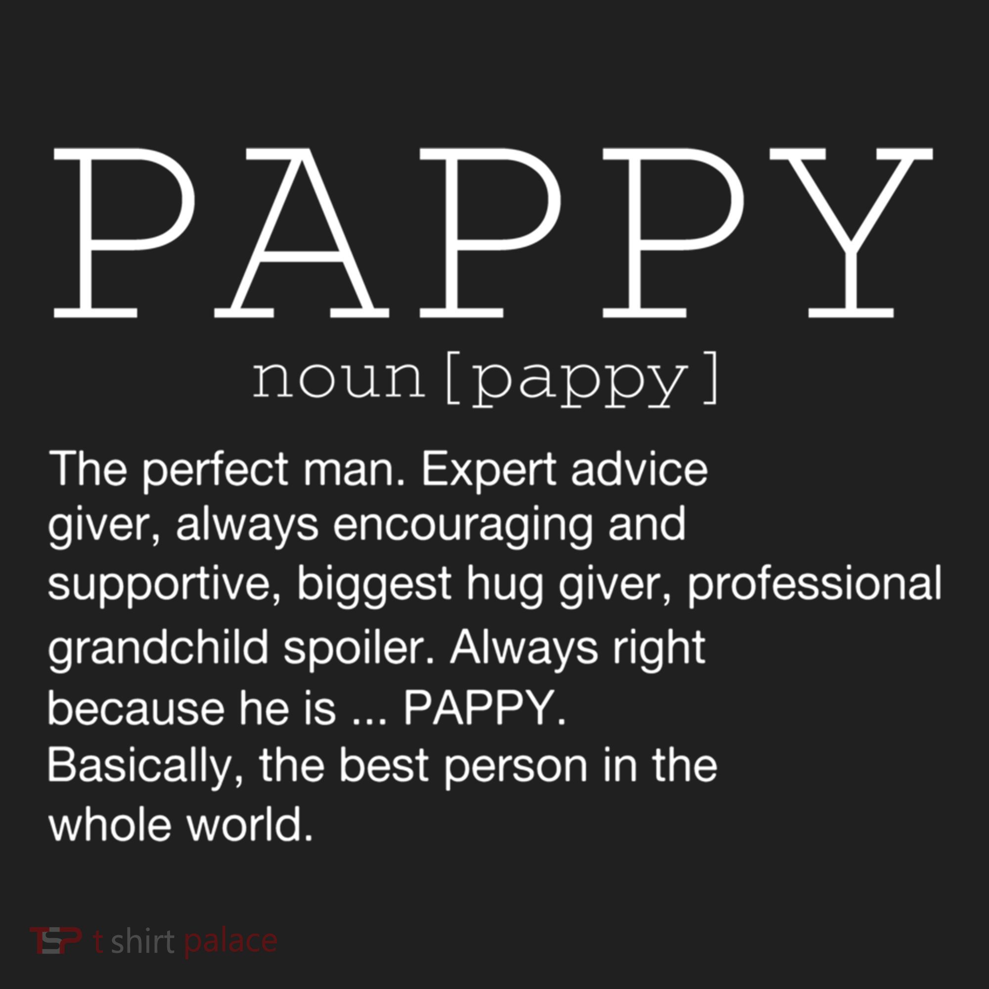 Pappy Definition Noun Grandpa Grandparents Day Funny Cool Gift Hat