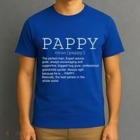 Pappy Definition Noun Grandpa Grandparents Day Funny Cool Gift T-Shirt thumb 3