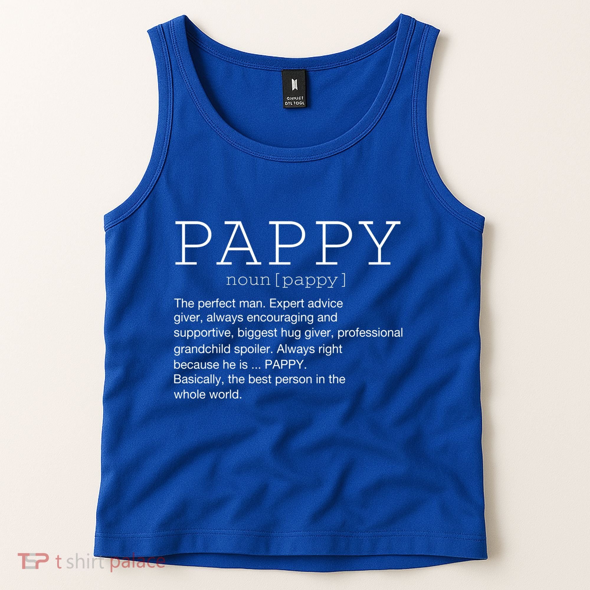 Pappy Definition Noun Grandpa Grandparents Day Funny Cool Gift Tank Top