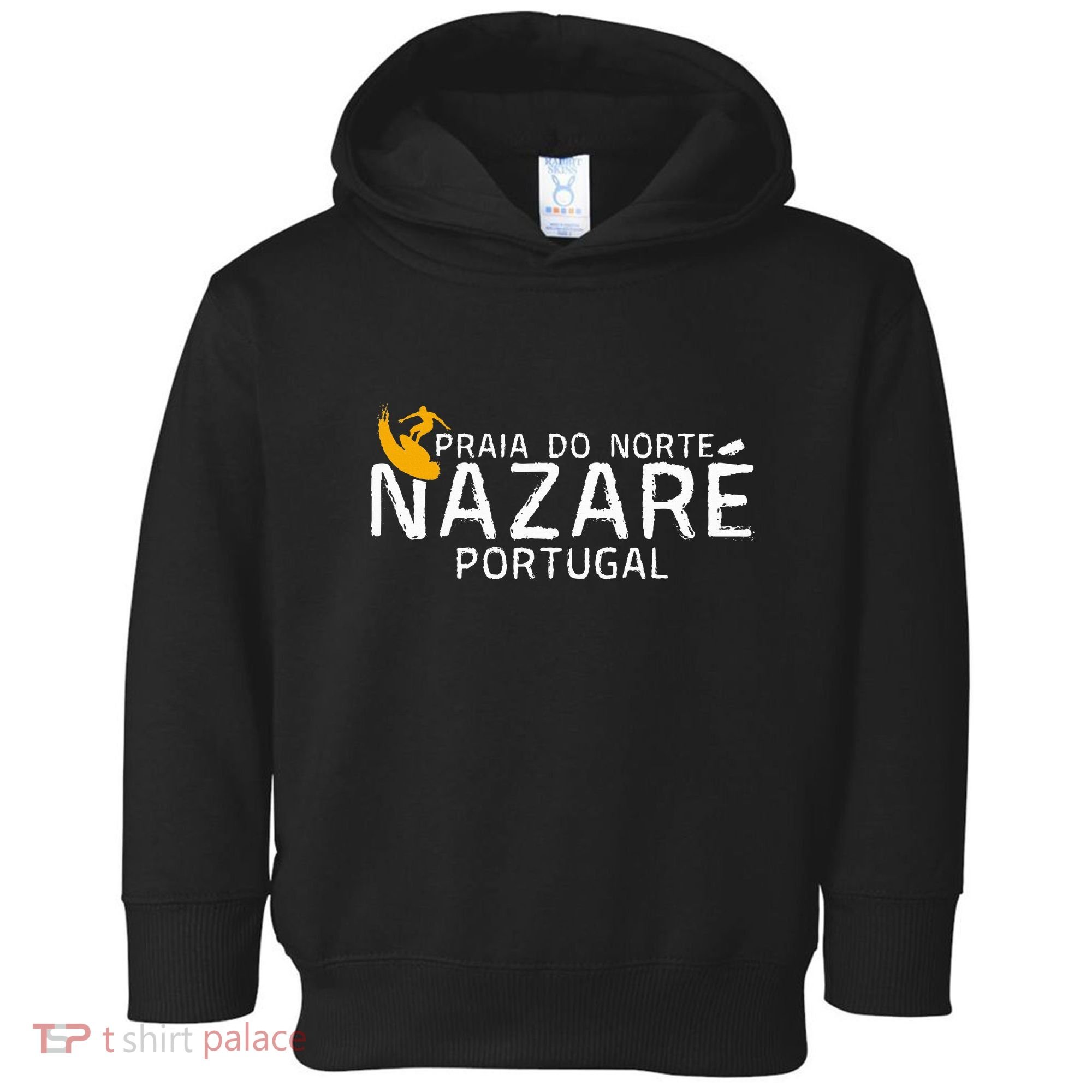 Praia Do Norte Surf Portugal Nazare Surfing Toddler Hoodie