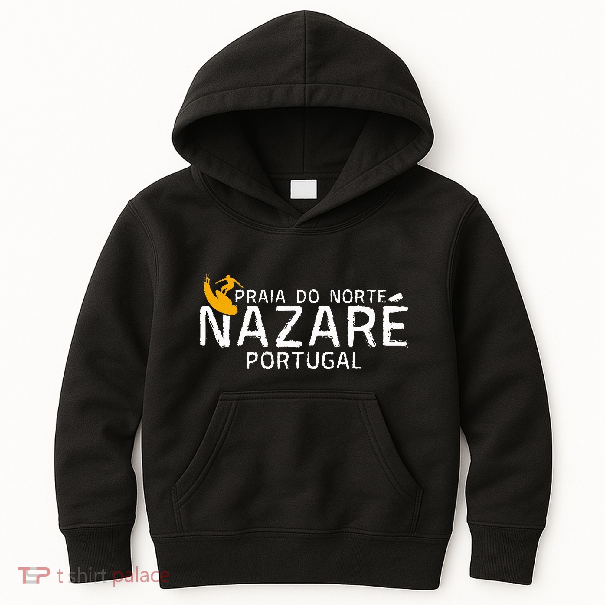 Praia Do Norte Surf Portugal Nazare Surfing Kids Hoodie