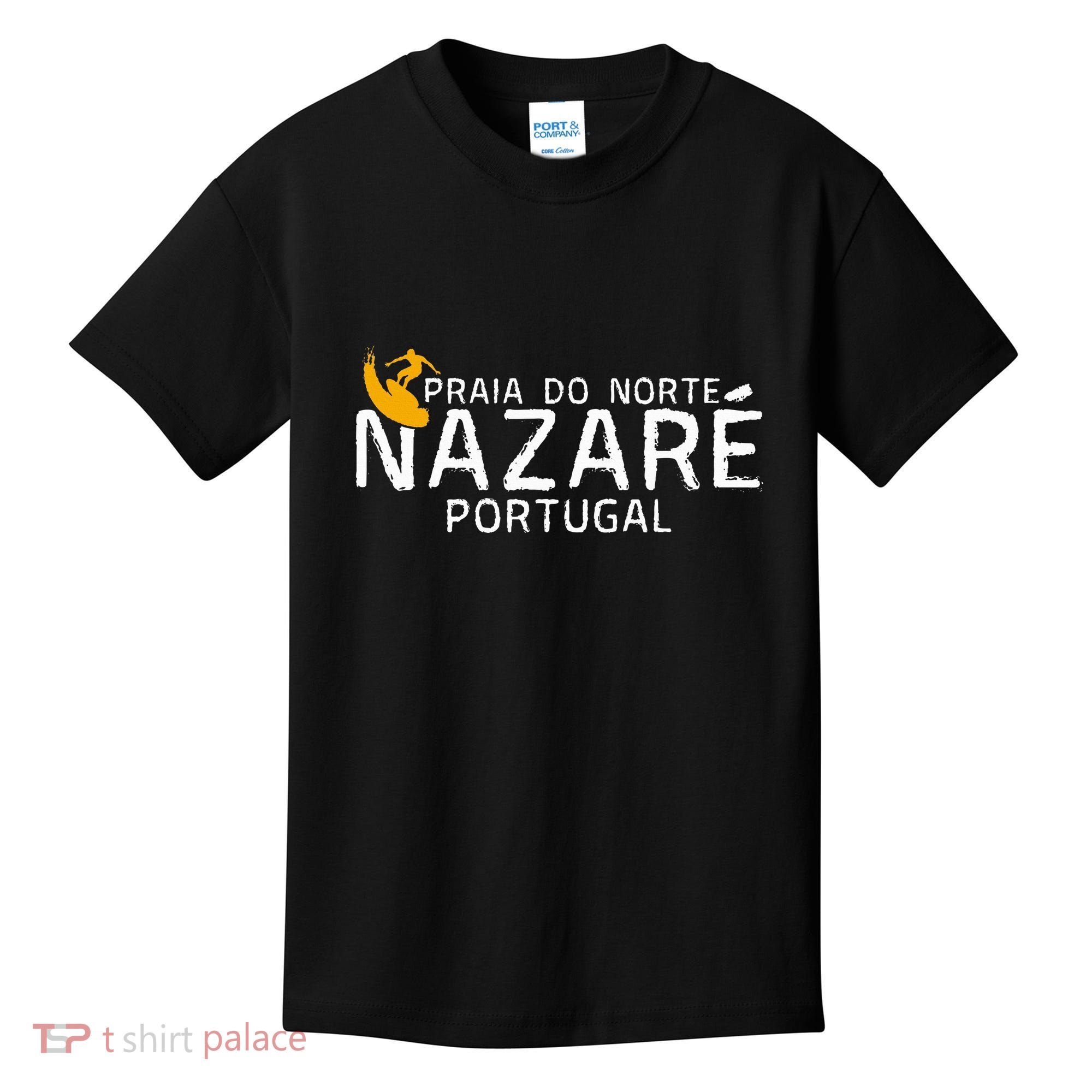 Praia Do Norte Surf Portugal Nazare Surfing Kids T-Shirt