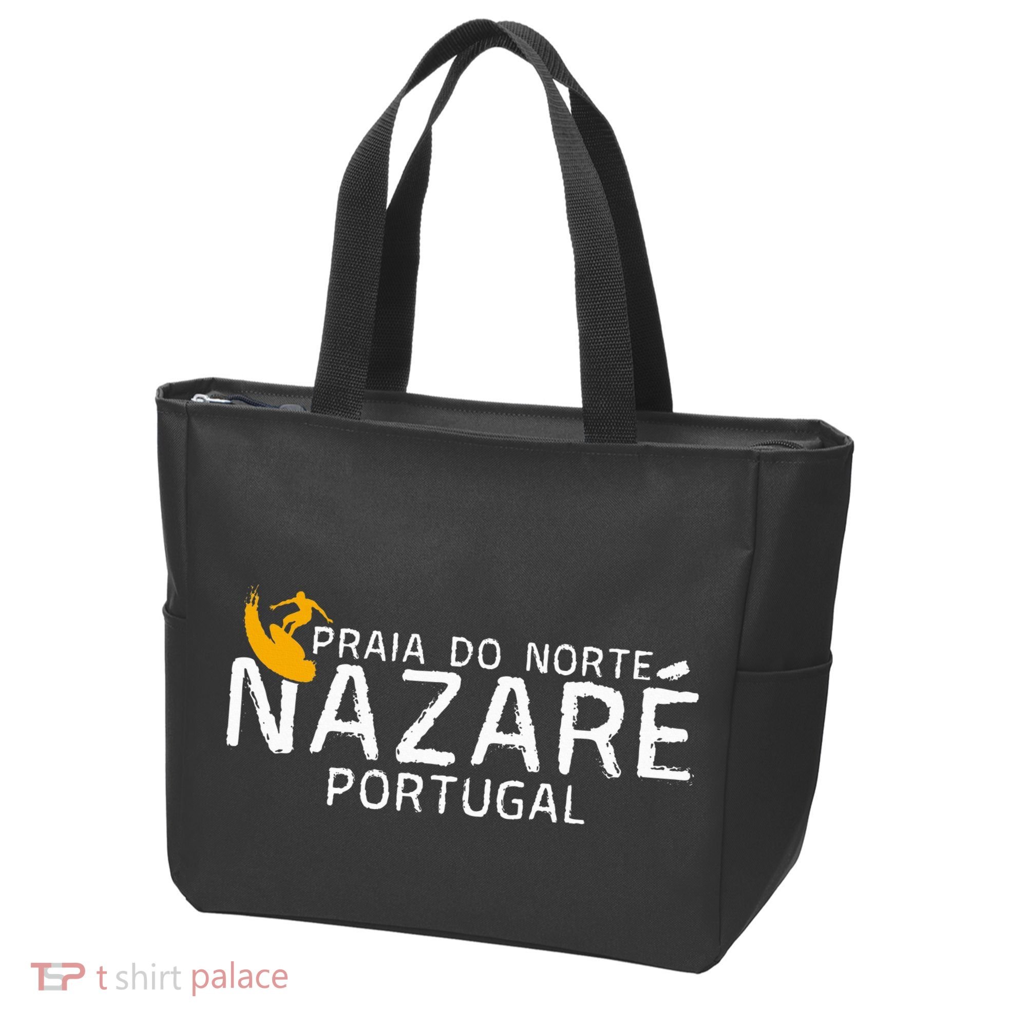 Praia Do Norte Surf Portugal Nazare Surfing Tote Bag